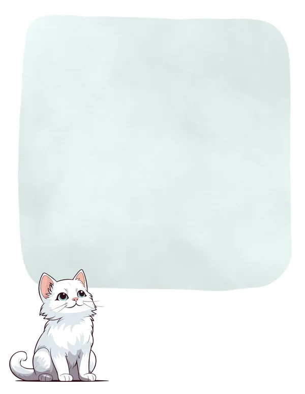 Cats No. 1 note pad, design 1