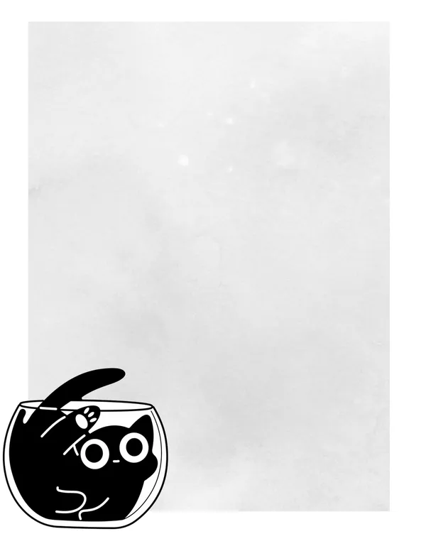 Cats No. 12 note pad, design 1