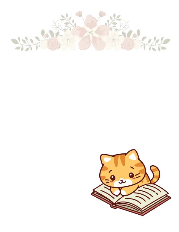 Cats No. 13 note pad, design 2