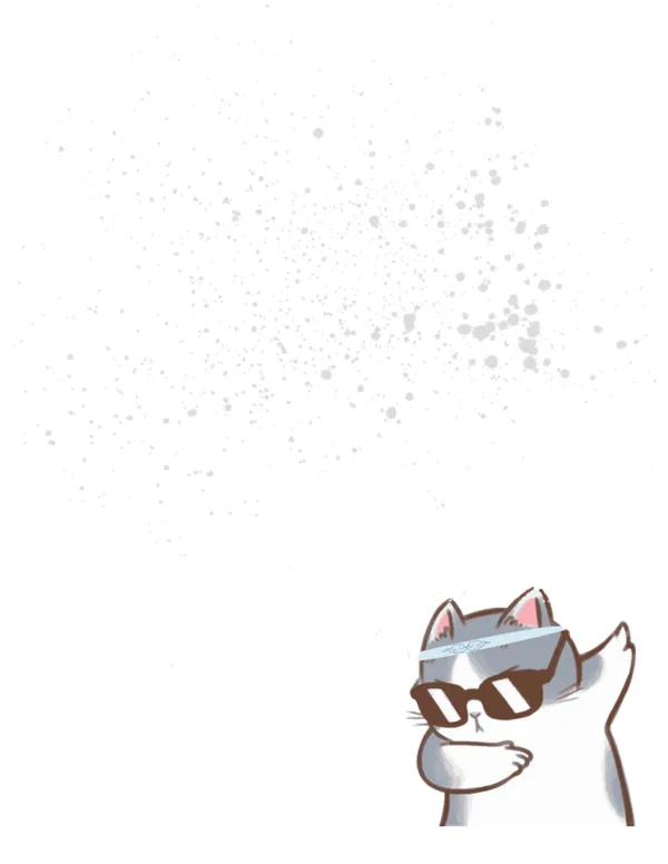 Cats No. 20 note pad, design 1