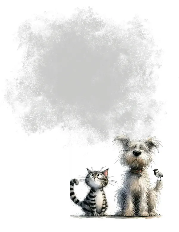 Cats No. 26 note pad, design 1