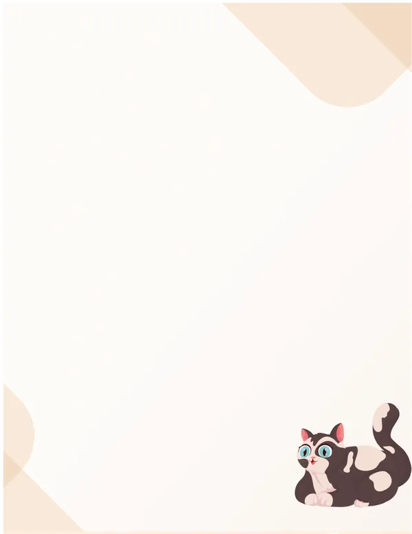 Cats No. 5 note pad, design 2