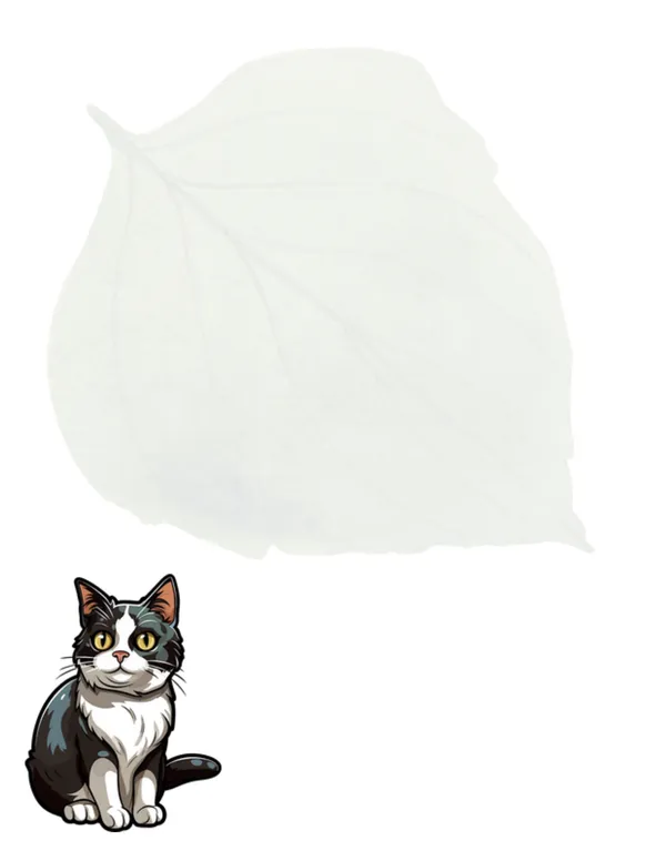 Cats No. 7 note pad, design 1