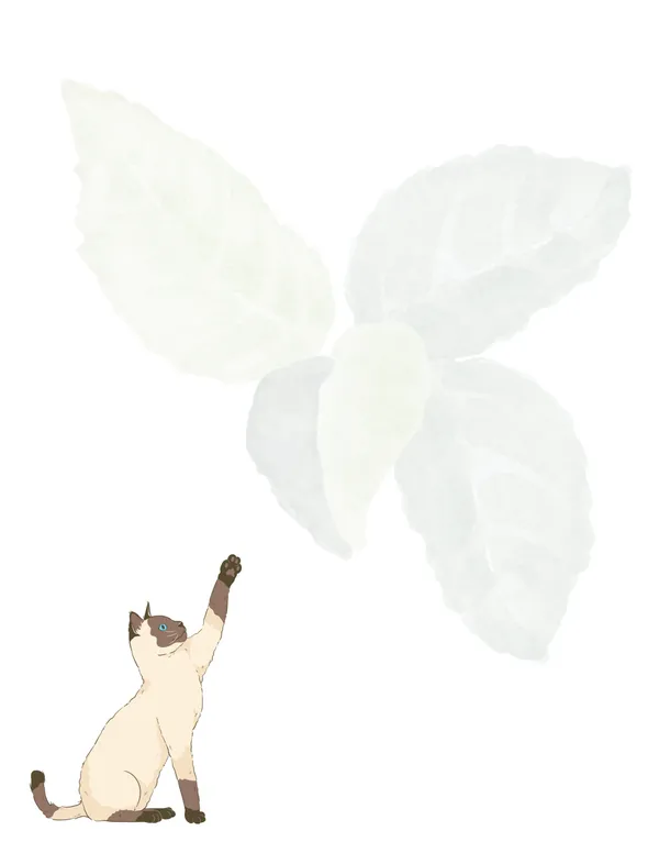 Cats No. 7 note pad, design 2