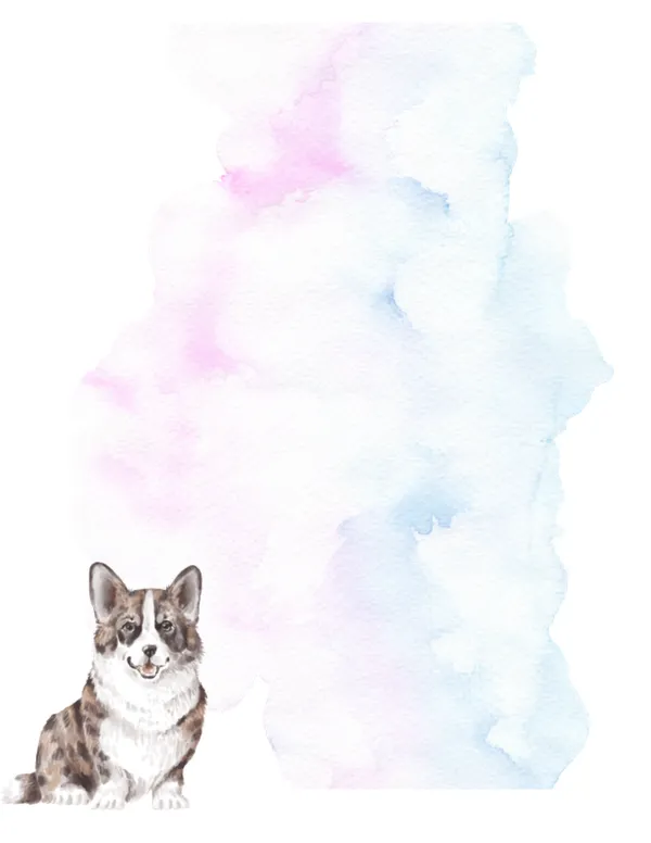 Dogs No. 1 note pad, design 1