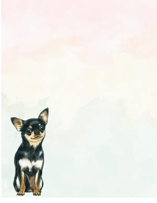 Dogs No. 2 note pad, design 2