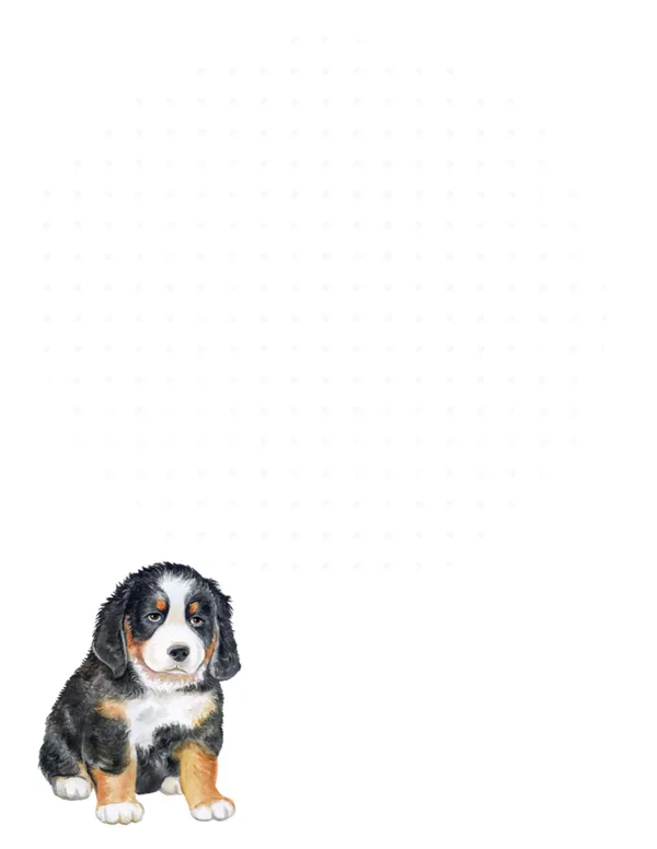 Keeping Balanced note pad — a dog design