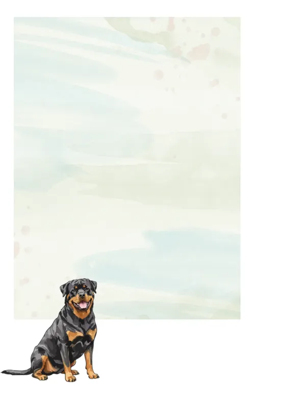 Dogs No. 4 note pad, design 1