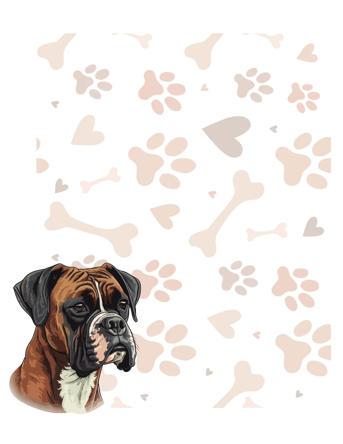 Dogs No. 6 note pad, design 1 of 40