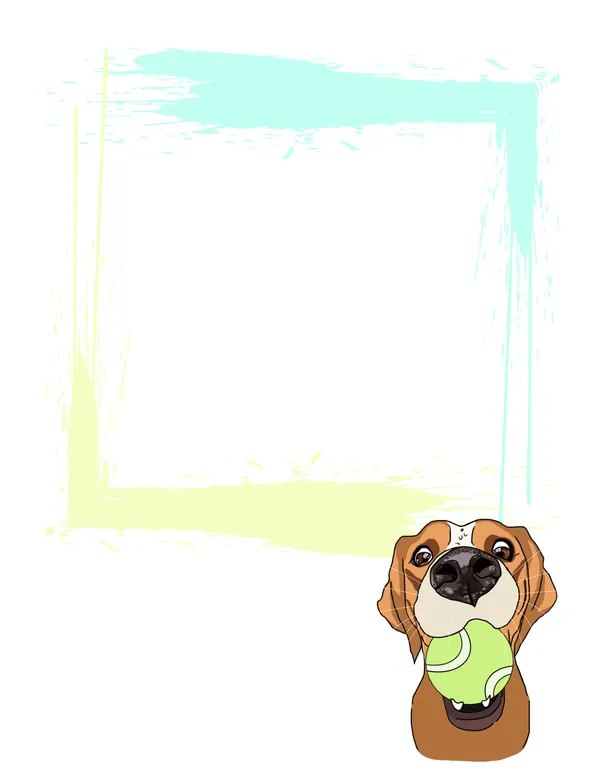 Dogs No. 8 note pad, design 2