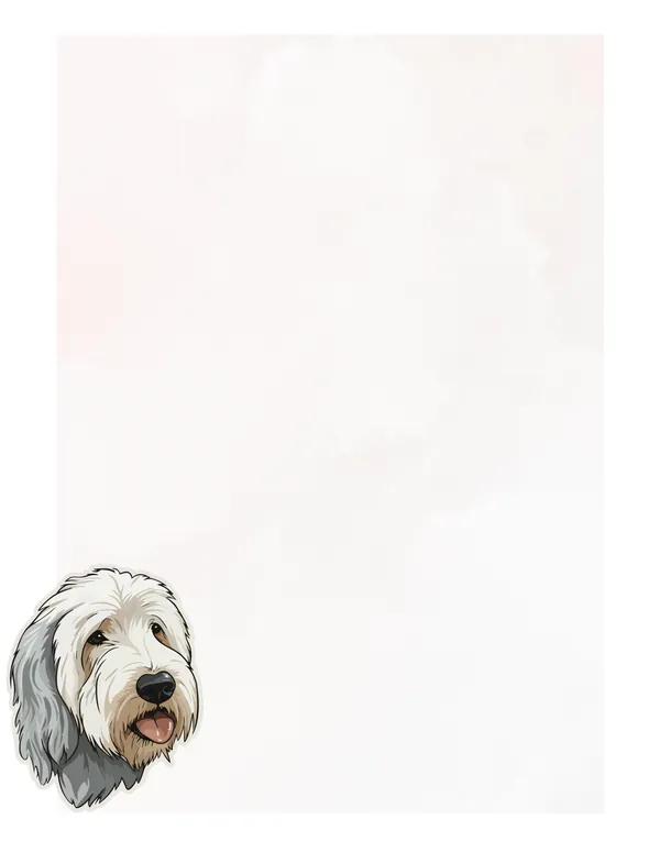 Dogs No. 9 note pad, design 1