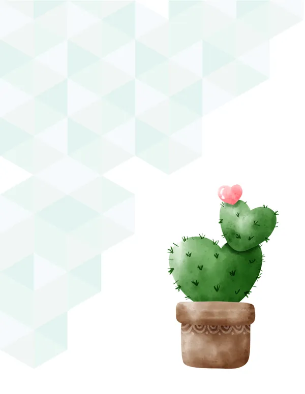 Plants No. 4 note pad, design 1